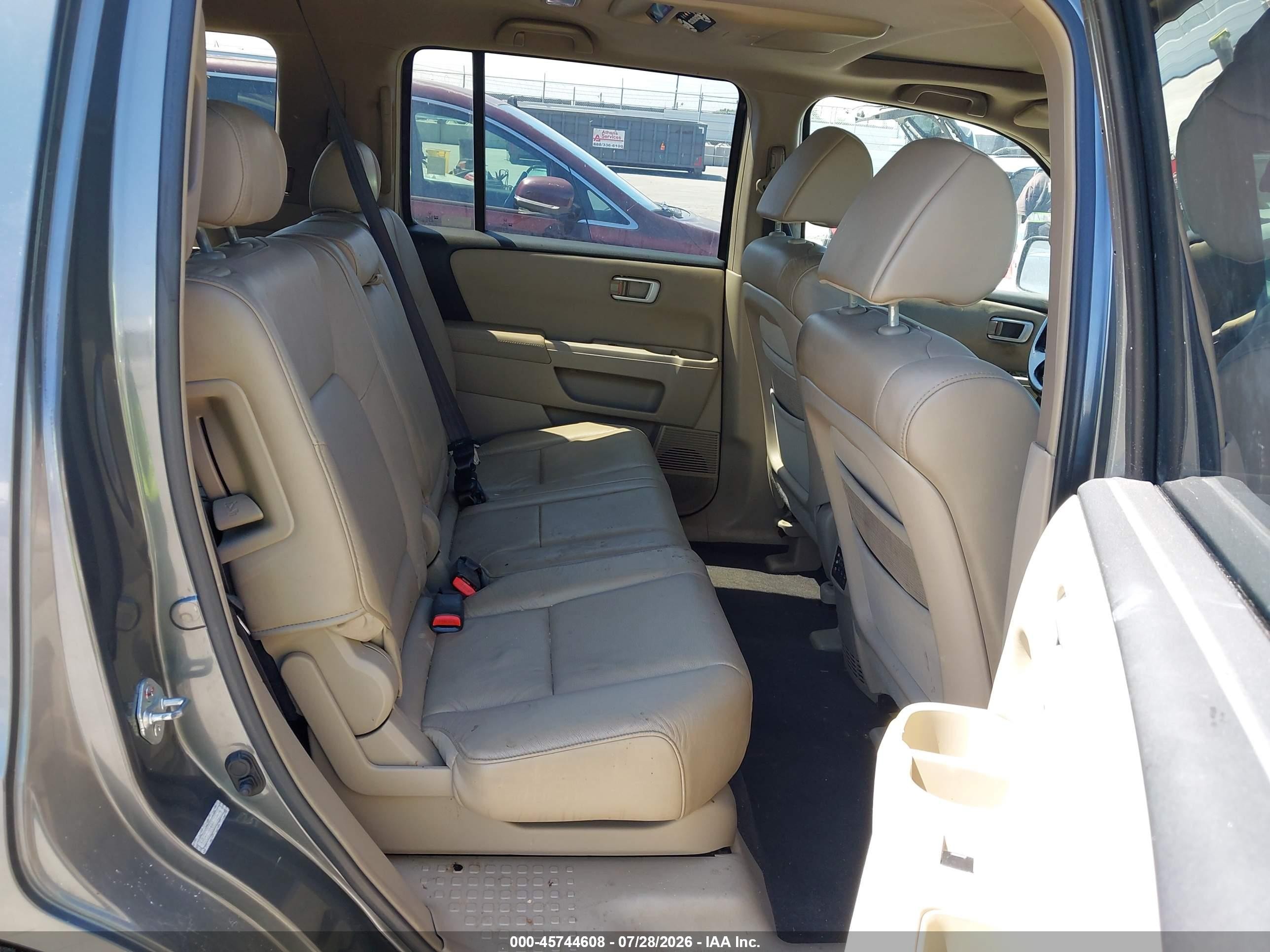 2009 Honda Pilot Ex-l Gray vin: 5FNYF38669B012616