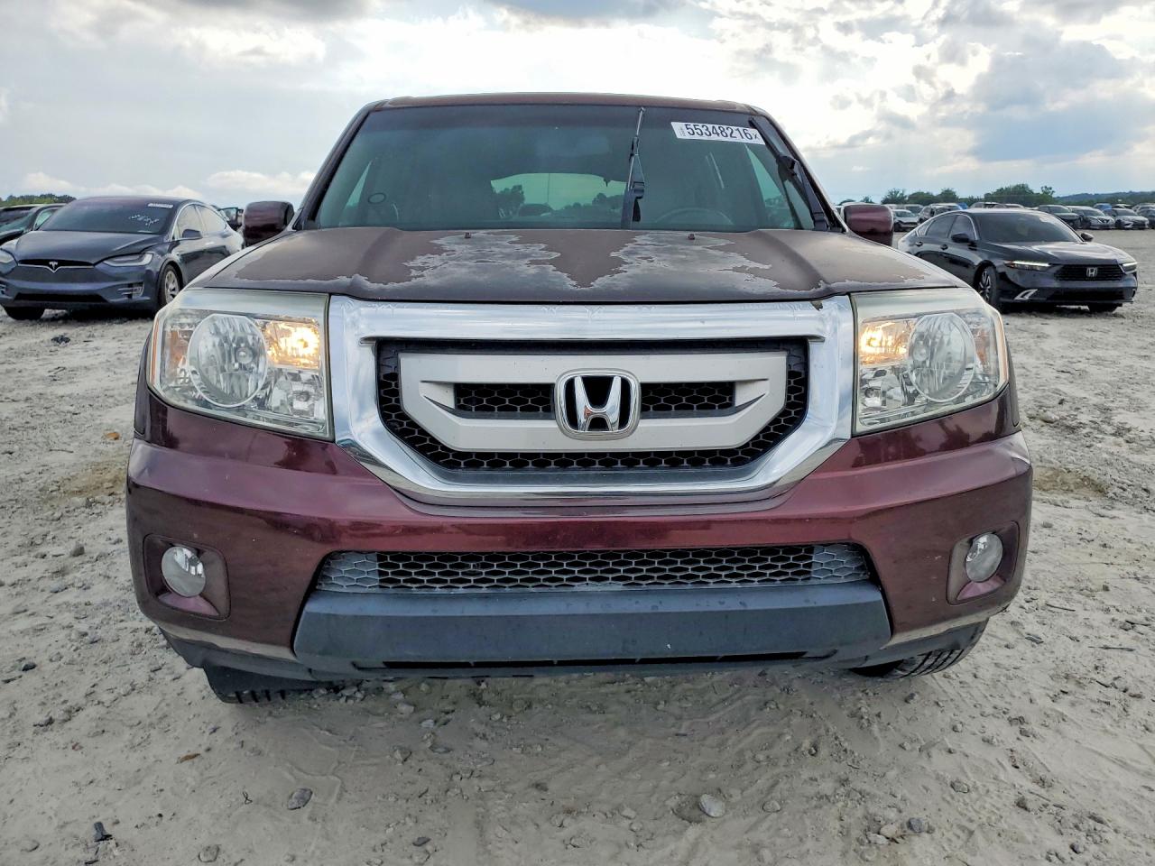 2009 Honda Pilot Exl Maroon vin: 5FNYF38669B017279