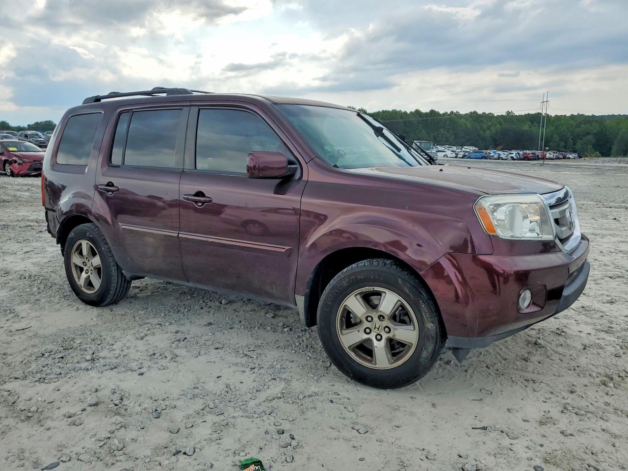 2009 Honda Pilot Exl Maroon vin: 5FNYF38669B017279