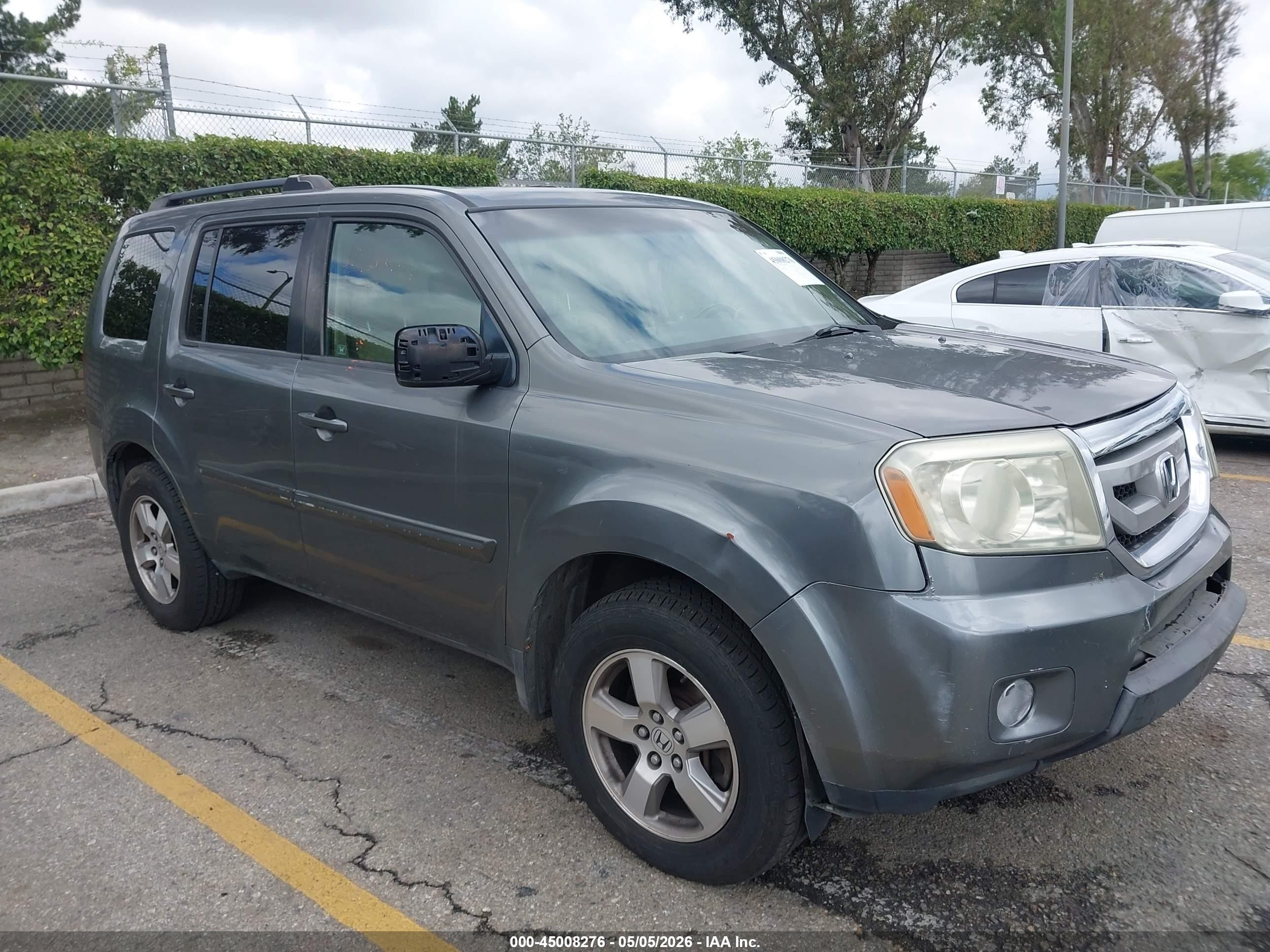 2009 Honda Pilot Ex-l Gray vin: 5FNYF38679B019977