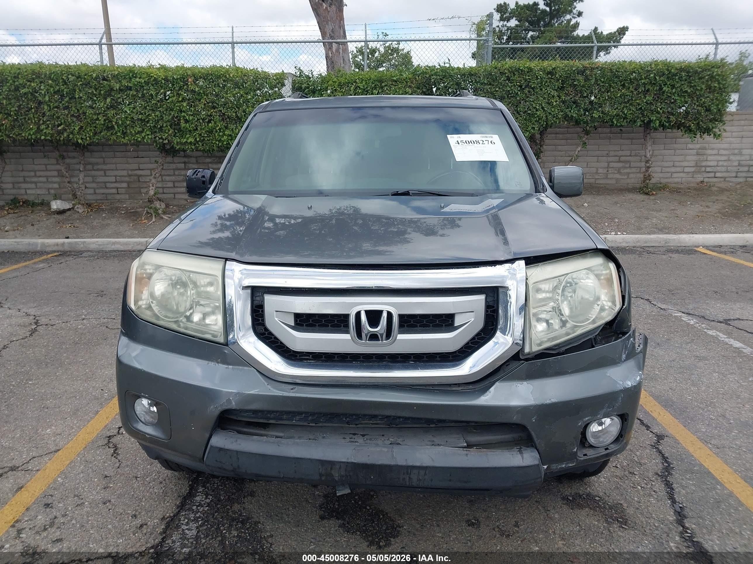 2009 Honda Pilot Ex-l Gray vin: 5FNYF38679B019977