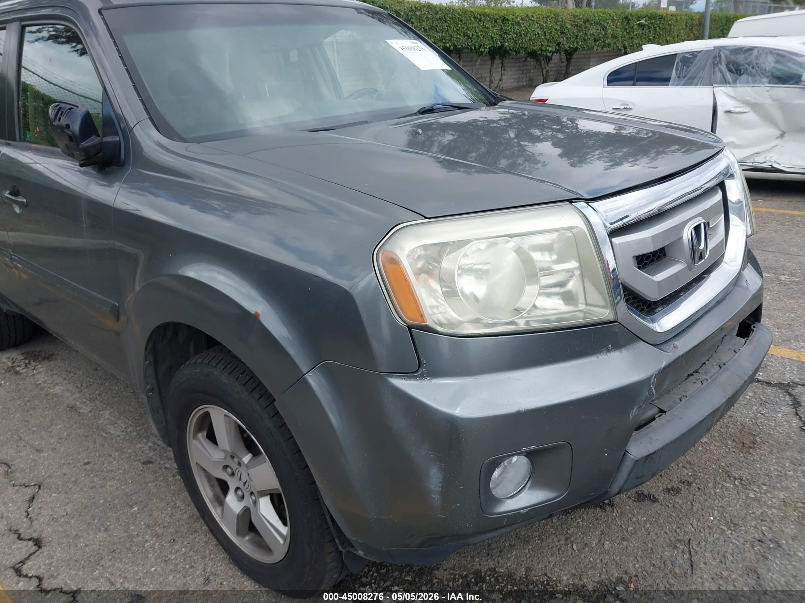 2009 Honda Pilot Ex-l Gray vin: 5FNYF38679B019977