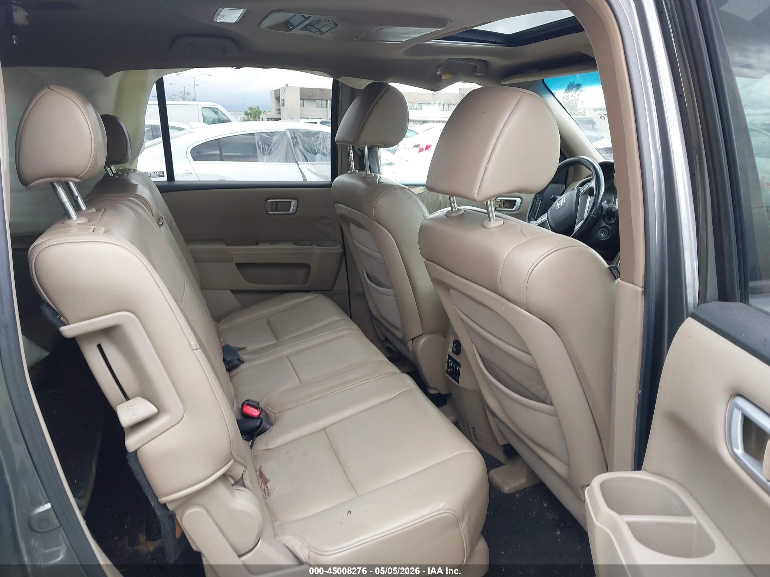 2009 Honda Pilot Ex-l Gray vin: 5FNYF38679B019977