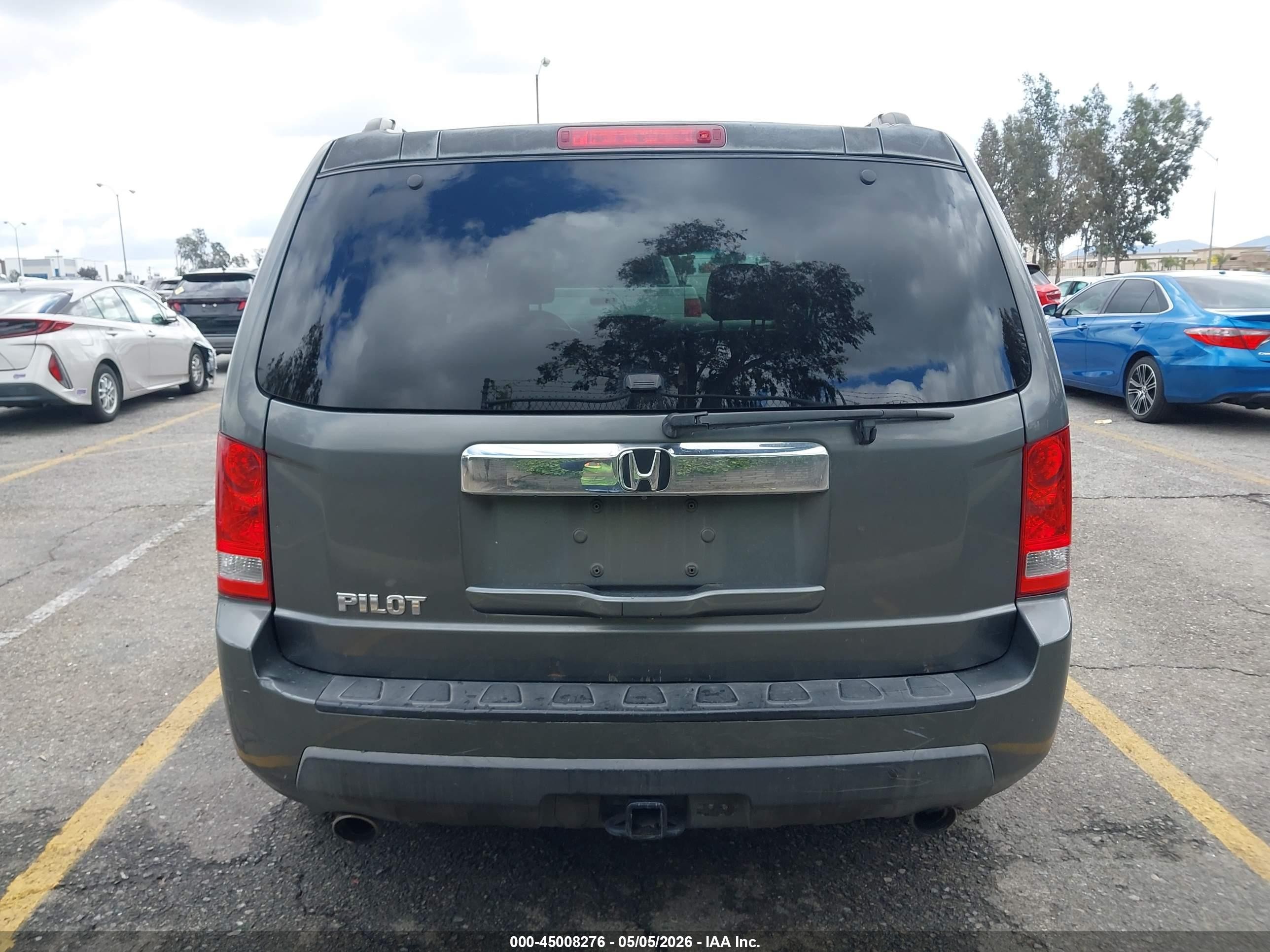 2009 Honda Pilot Ex-l Gray vin: 5FNYF38679B019977