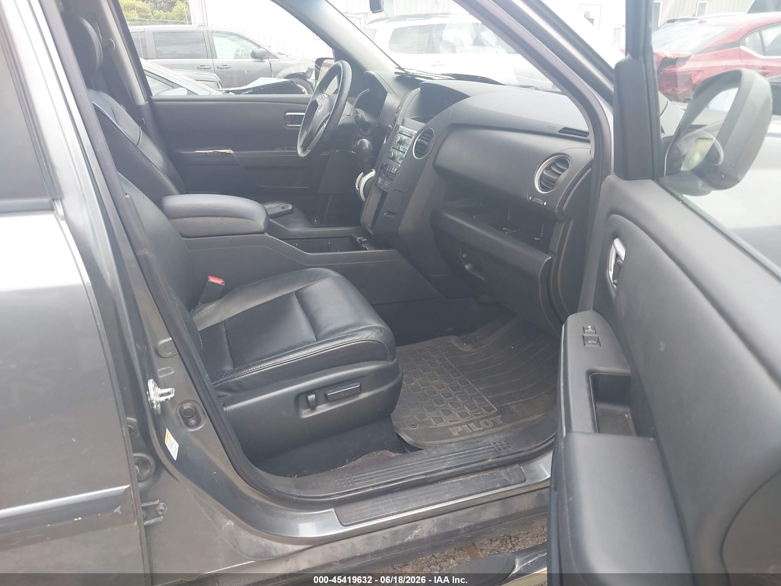 2009 Honda Pilot Ex-l Gray vin: 5FNYF38689B007059