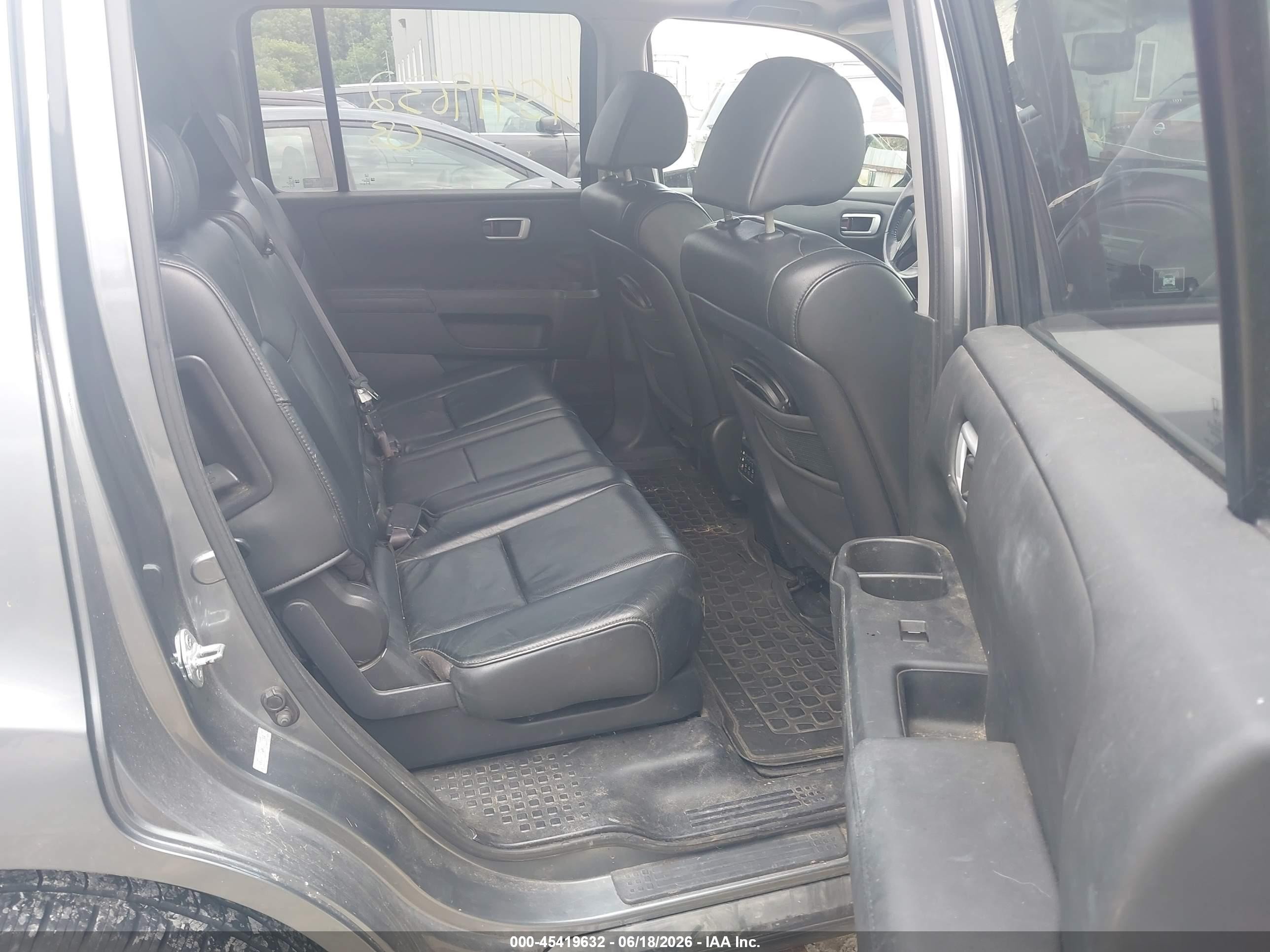 2009 Honda Pilot Ex-l Gray vin: 5FNYF38689B007059