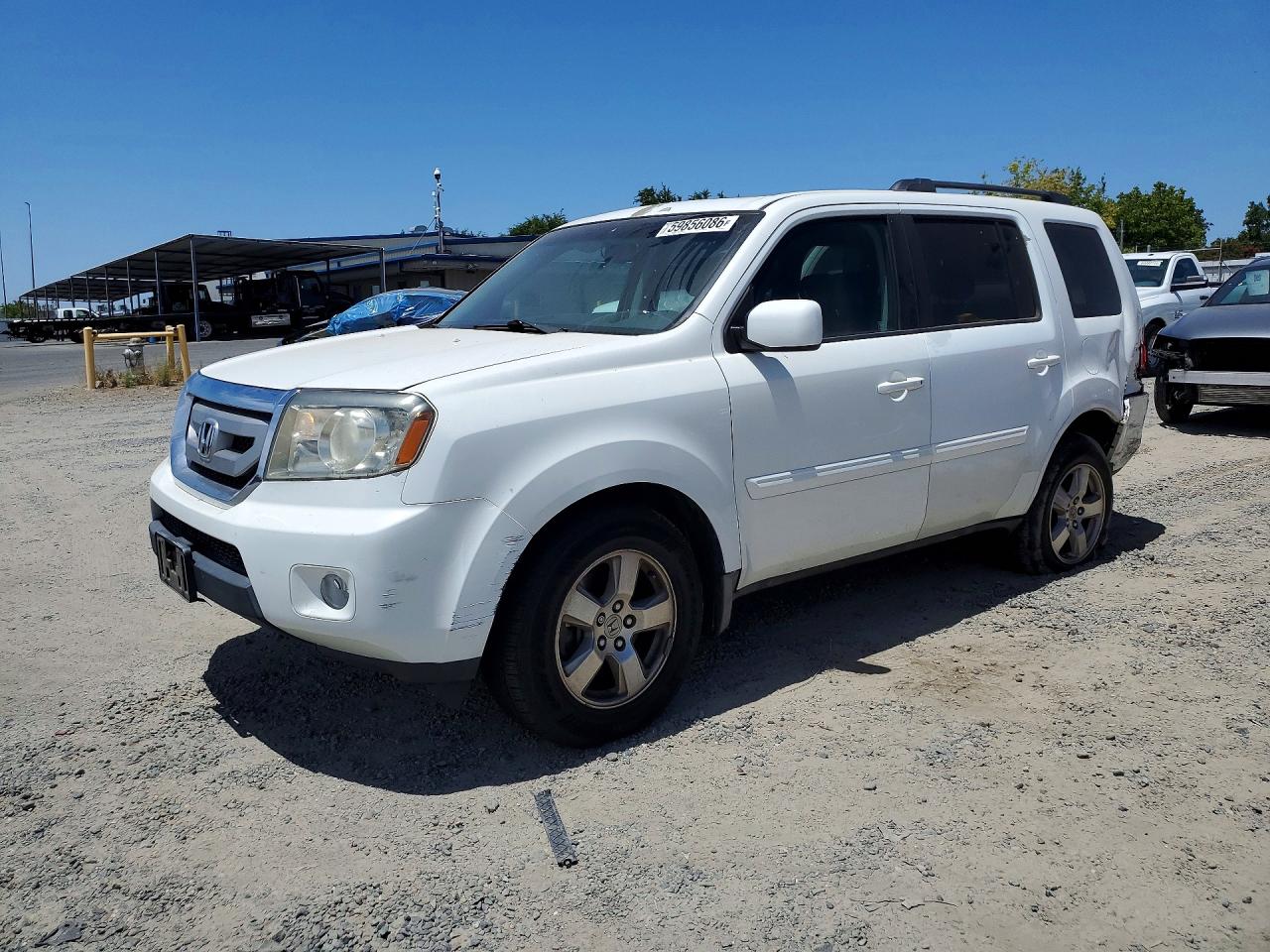 2009 Honda Pilot Exl White vin: 5FNYF38699B009578