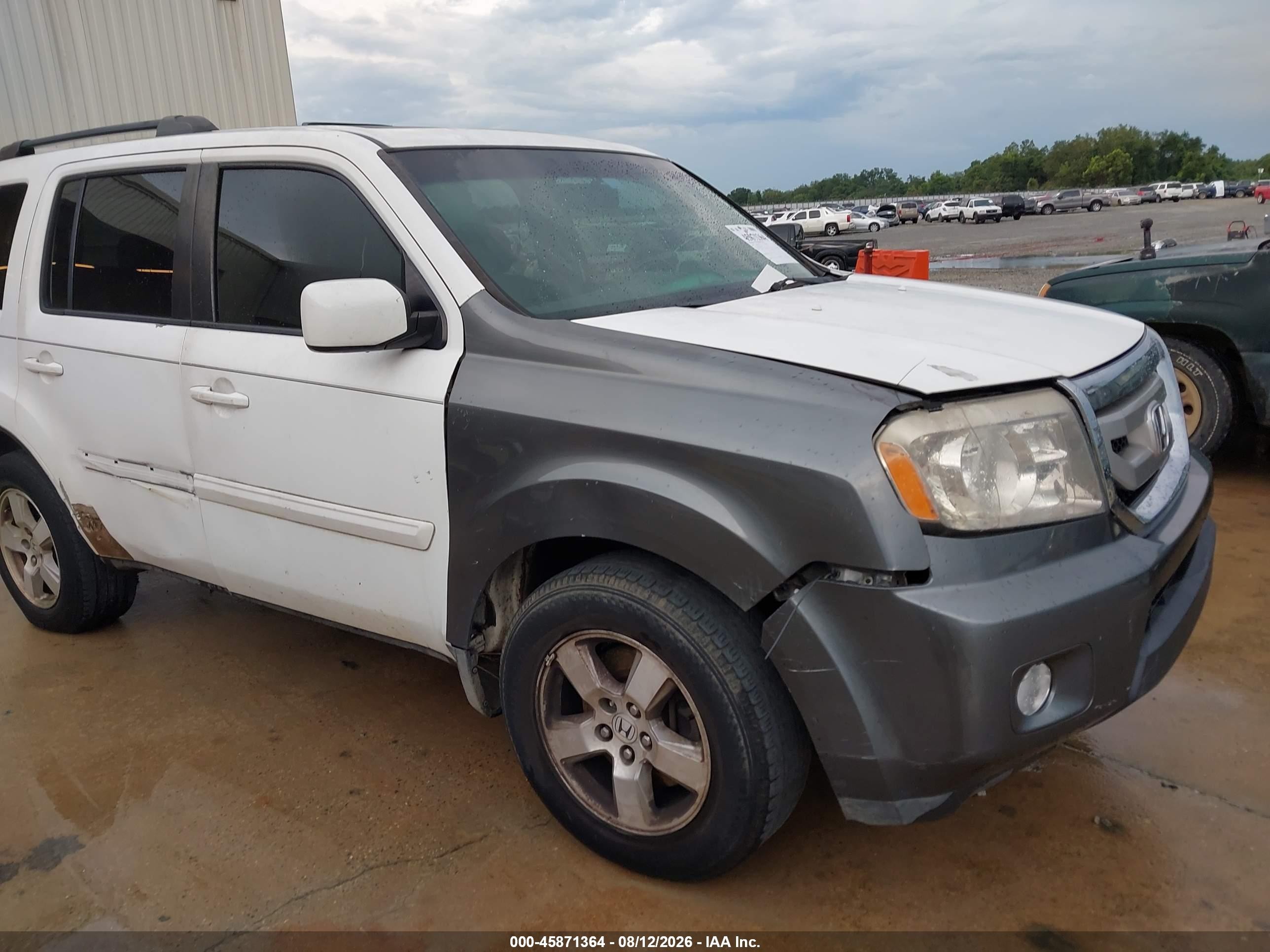 2009 Honda Pilot Ex-l Белый vin: 5FNYF38699B018426
