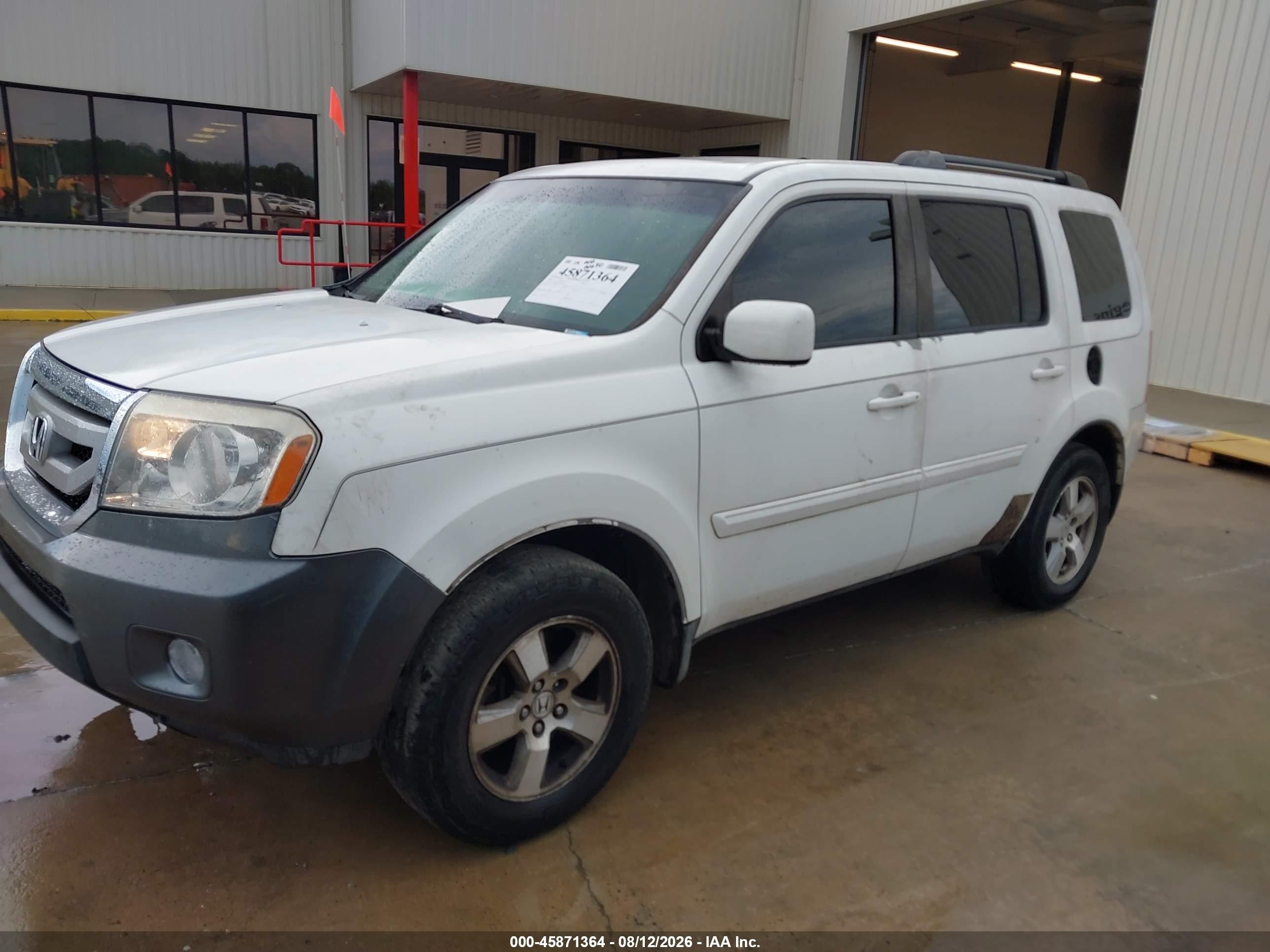 2009 Honda Pilot Ex-l Белый vin: 5FNYF38699B018426
