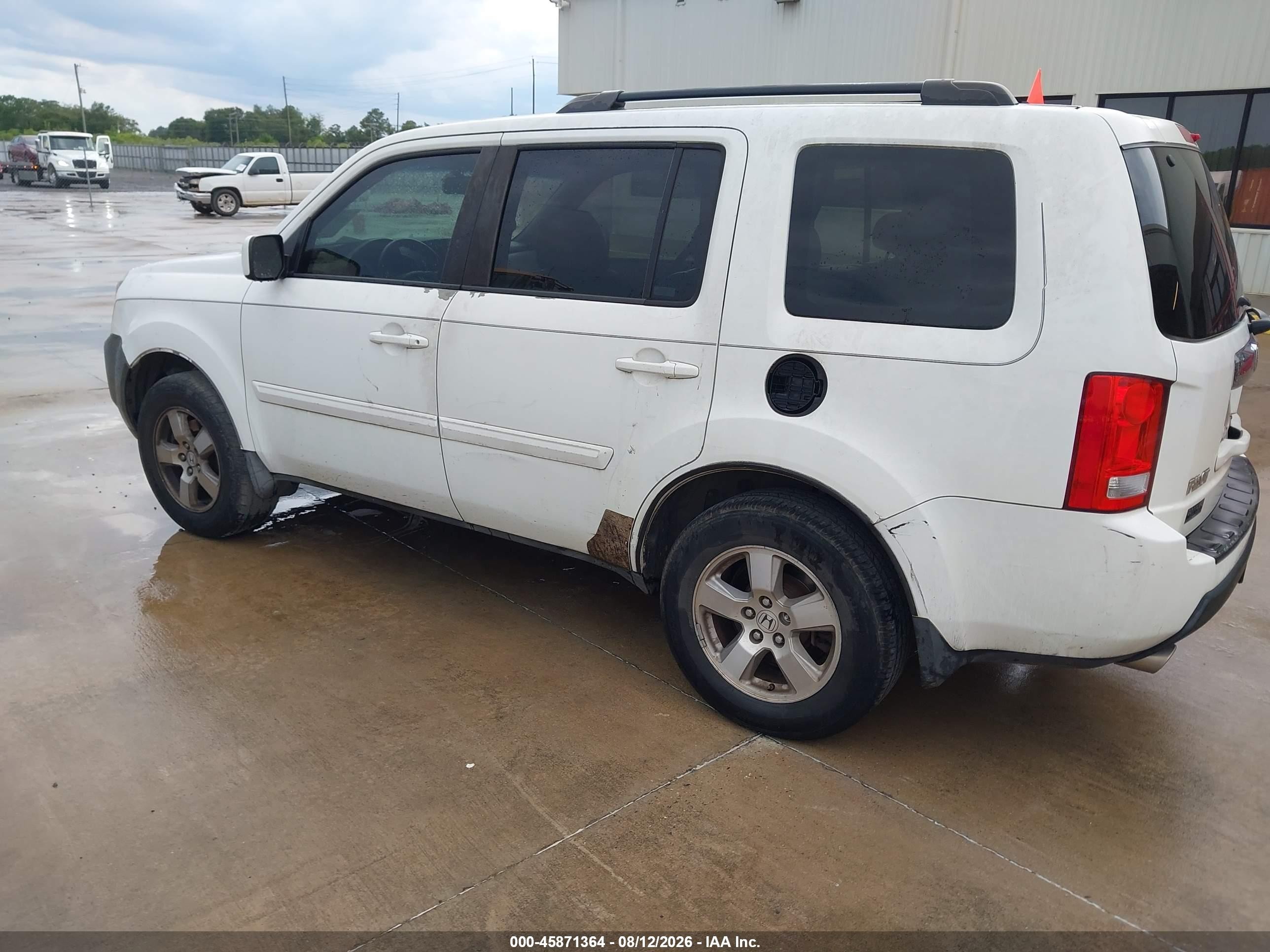 2009 Honda Pilot Ex-l Белый vin: 5FNYF38699B018426