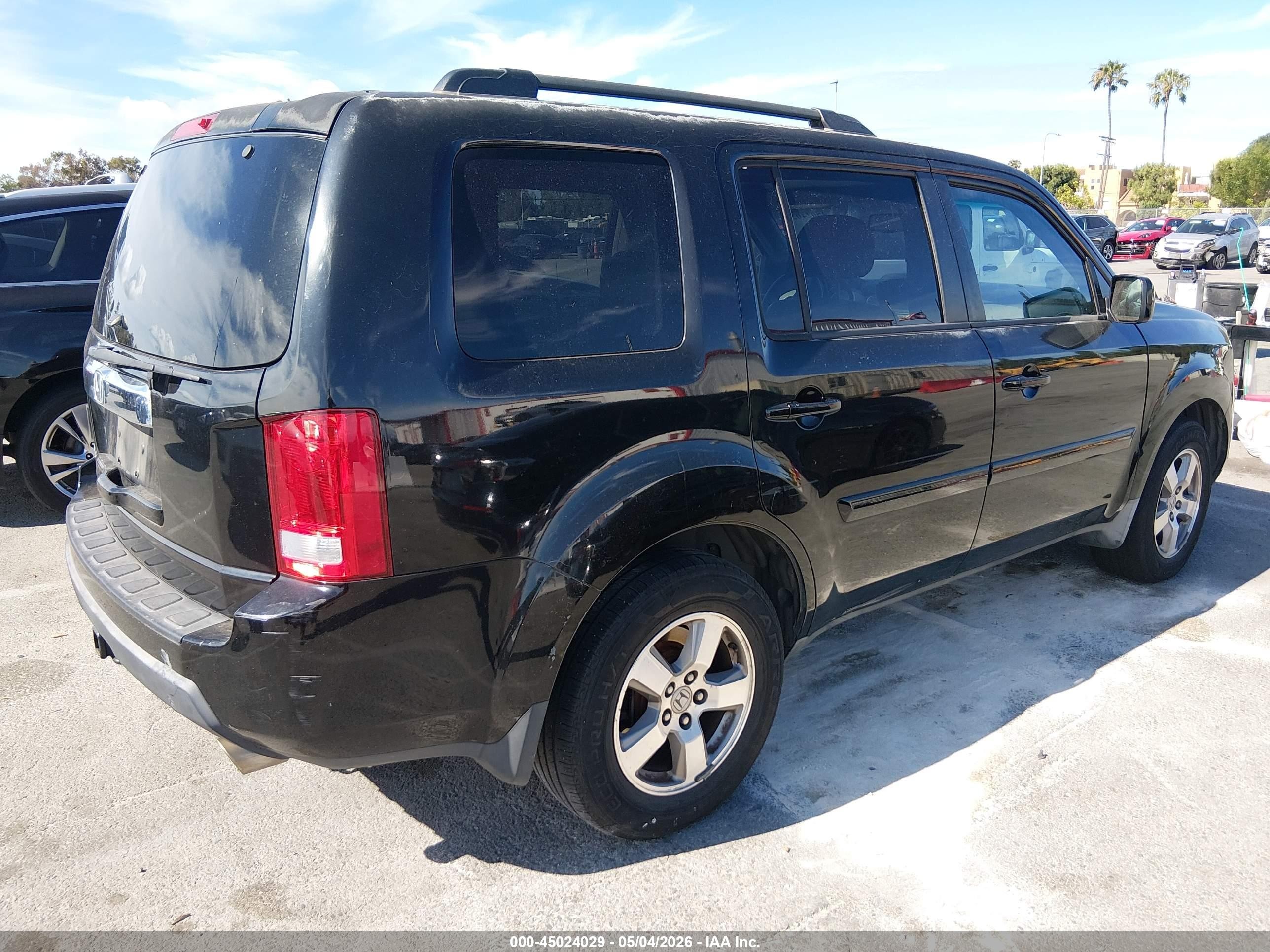 2009 Honda Pilot Ex-l Черный vin: 5FNYF386X9B027118