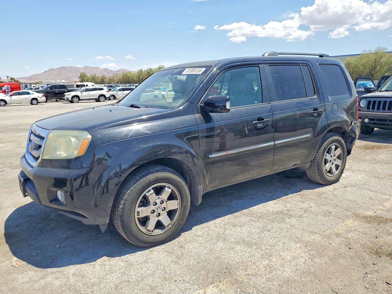 2009 Honda Pilot Touring Black vin: 5FNYF38839B022182