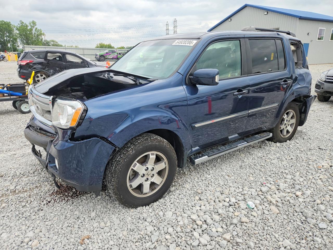 2009 Honda Pilot Touring Blue vin: 5FNYF38869B003738