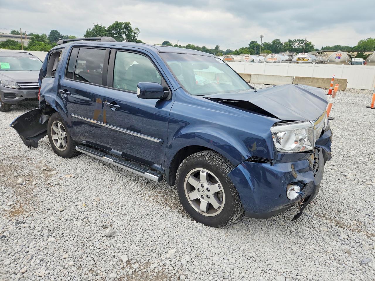 2009 Honda Pilot Touring Blue vin: 5FNYF38869B003738