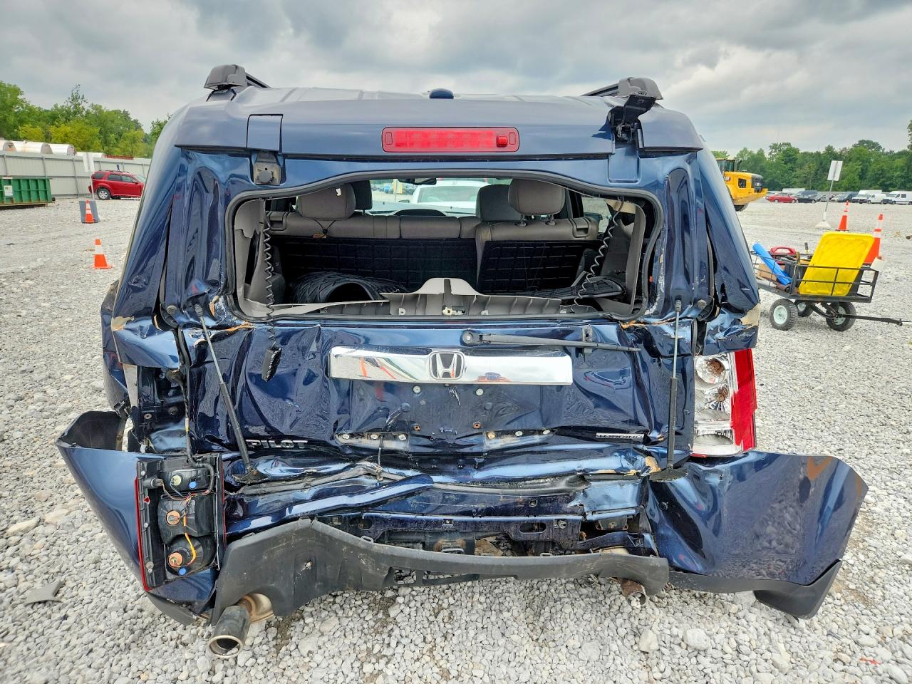 2009 Honda Pilot Touring Blue vin: 5FNYF38869B003738