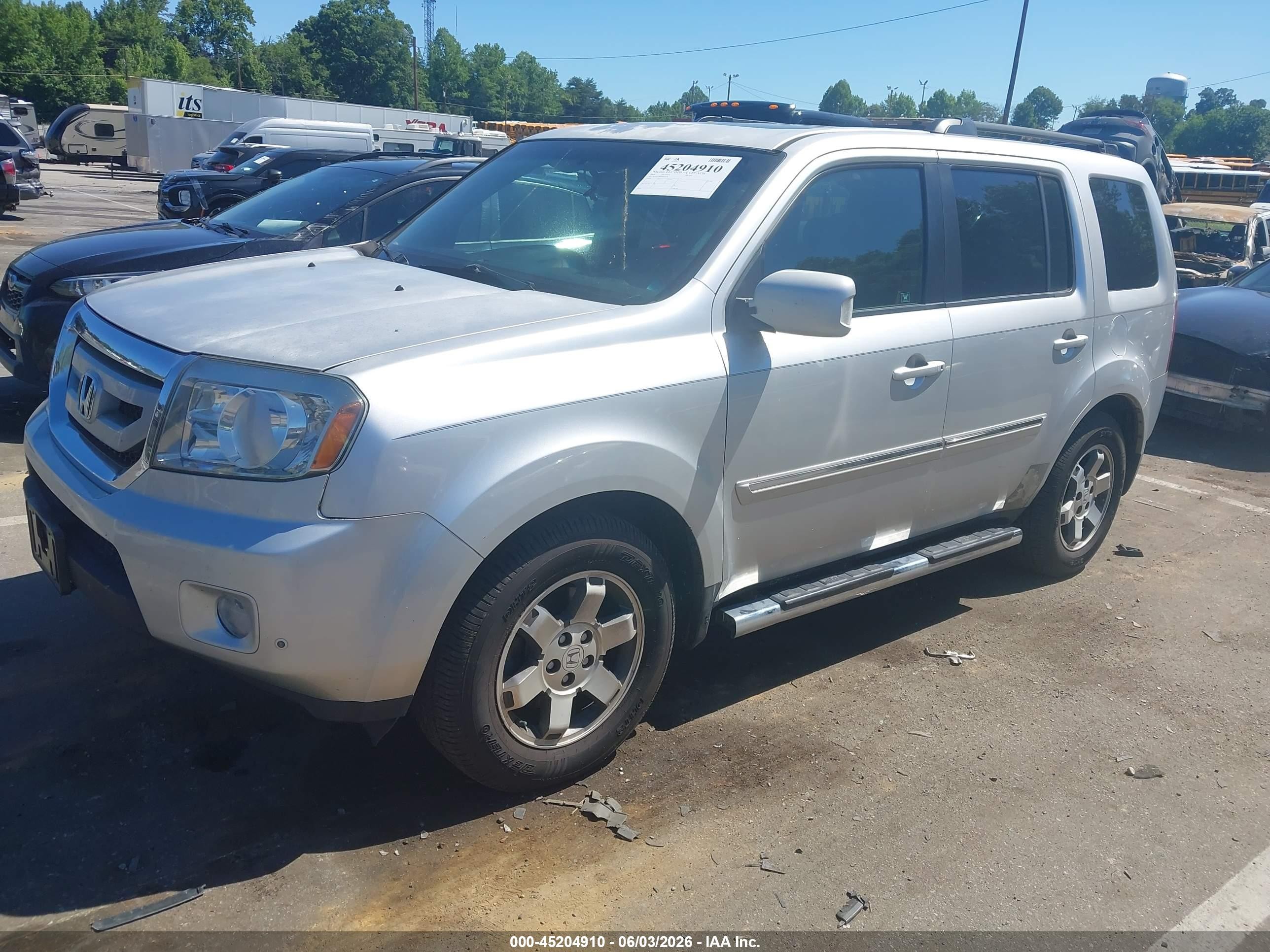 2009 Honda Pilot Touring Серебряный vin: 5FNYF38869B028378