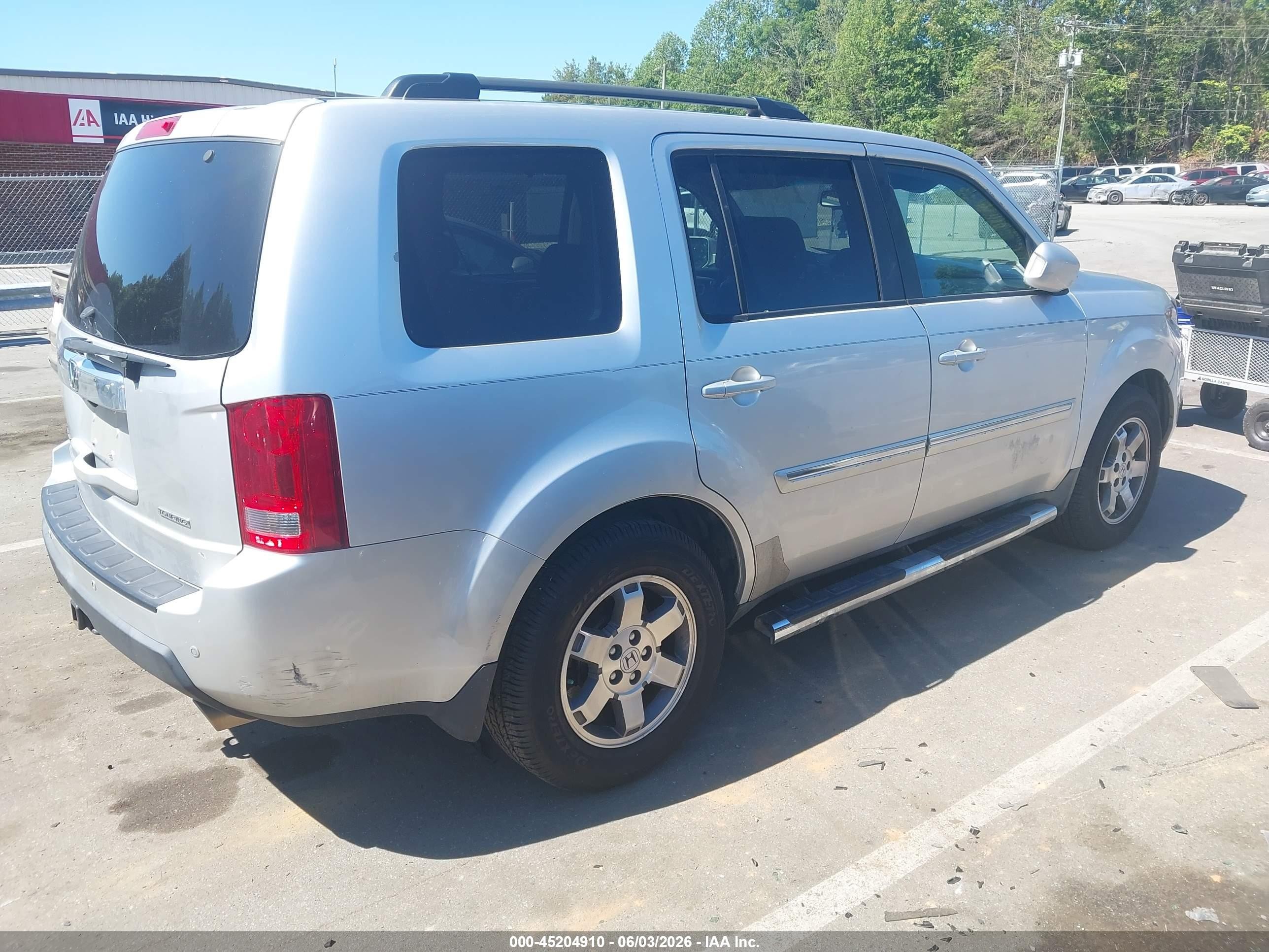 2009 Honda Pilot Touring Серебряный vin: 5FNYF38869B028378