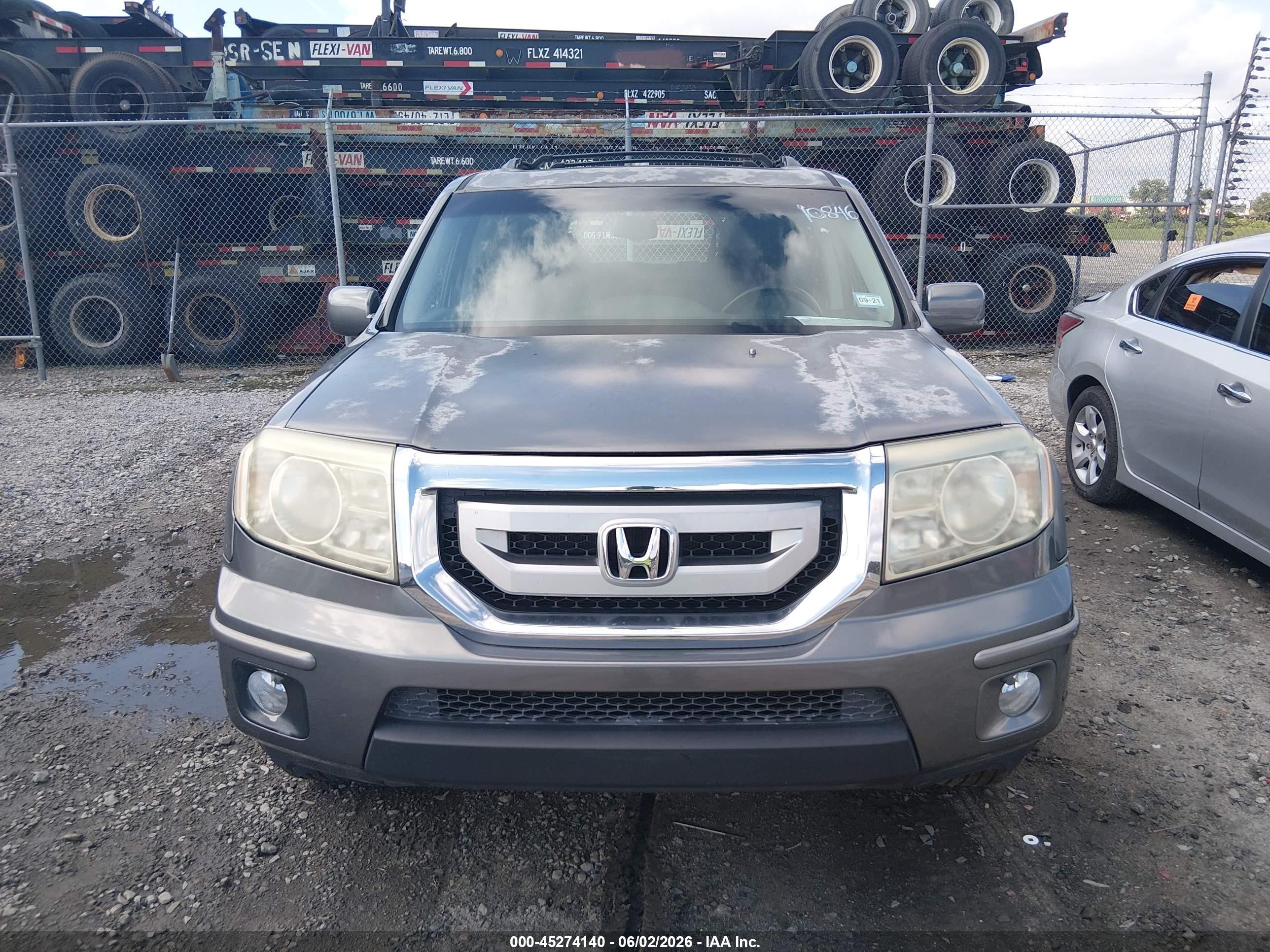 2009 Honda Pilot Touring Gray vin: 5FNYF38929B025843