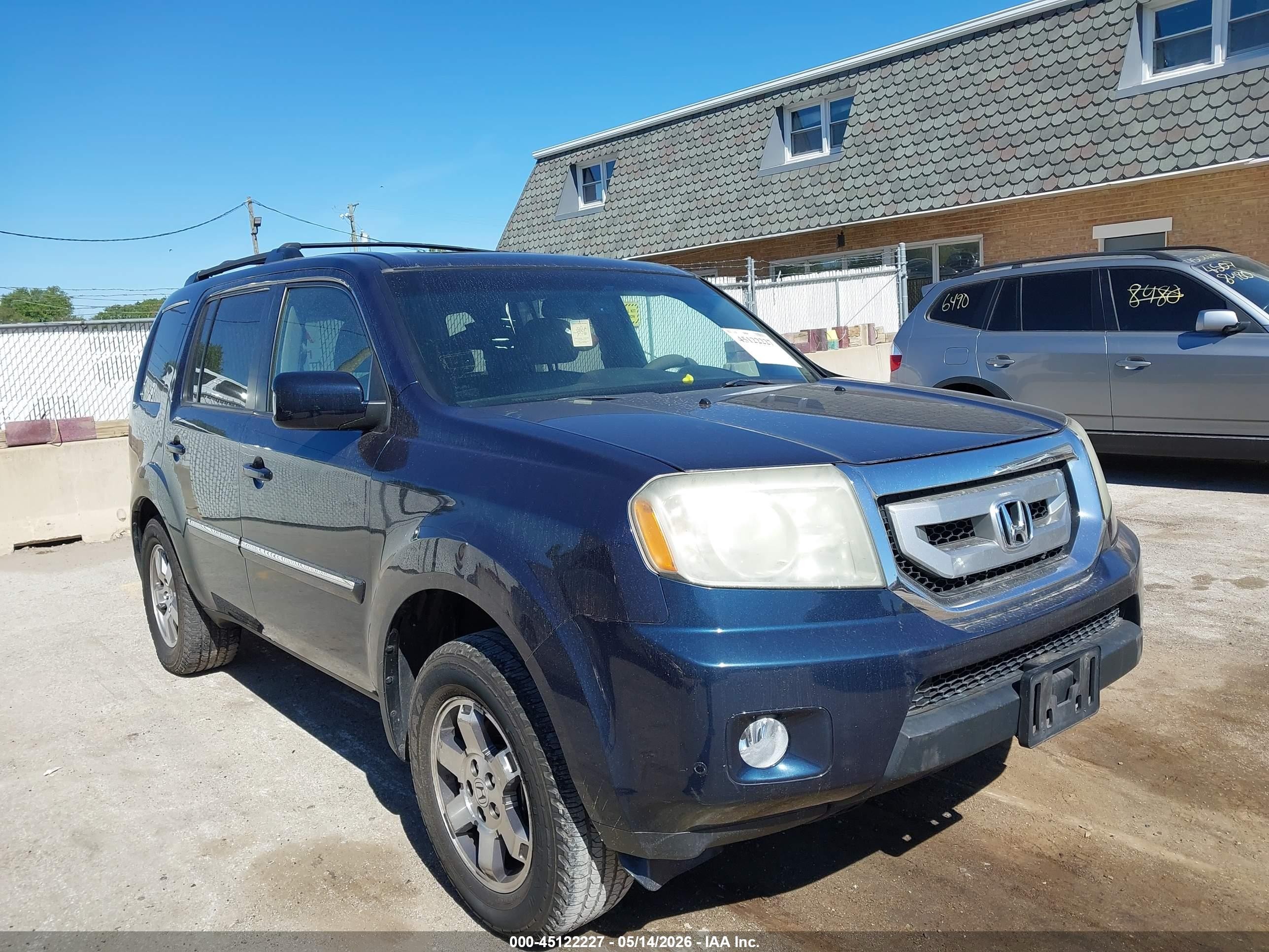 2009 Honda Pilot Touring Blue vin: 5FNYF38949B005206
