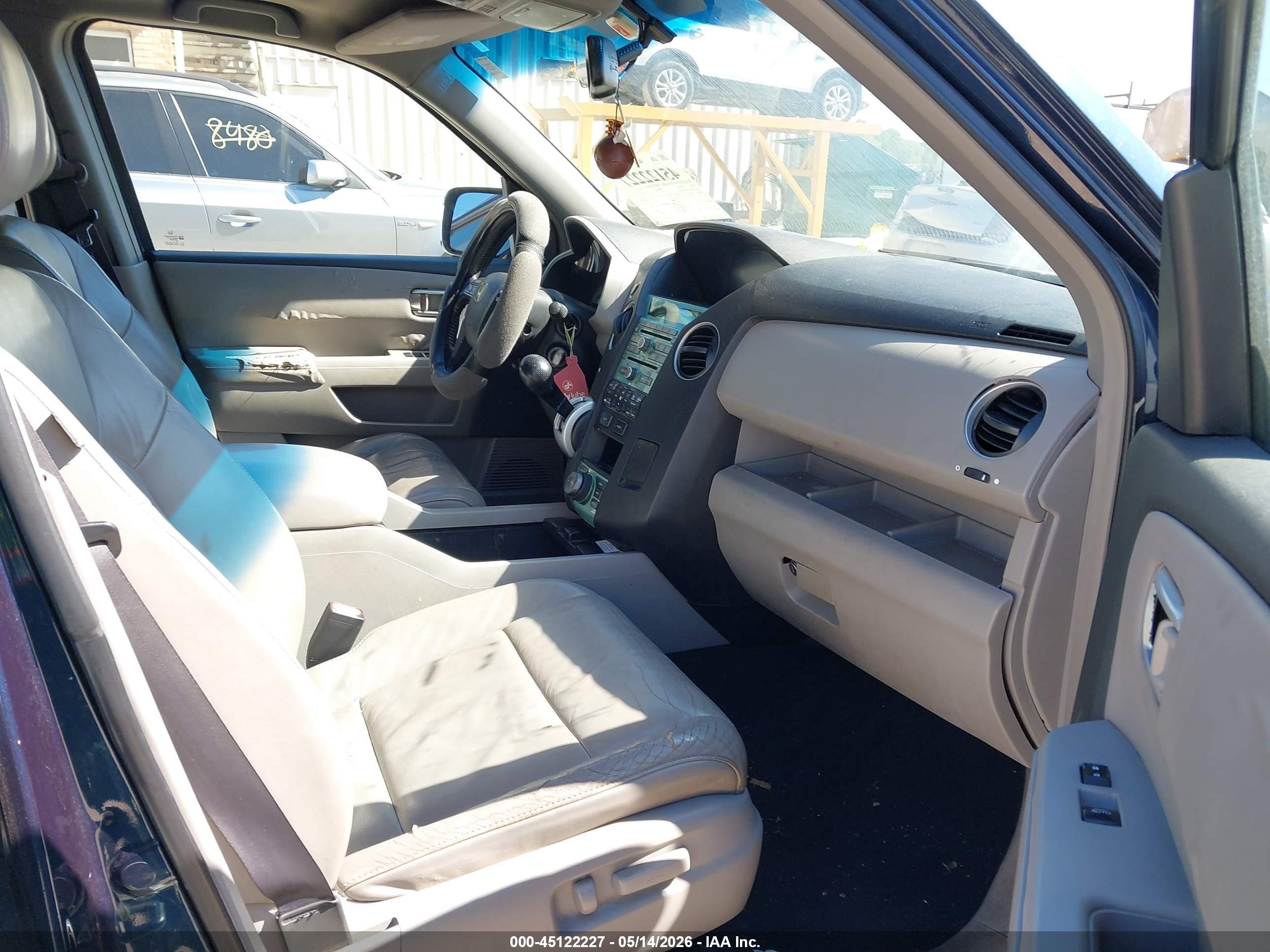 2009 Honda Pilot Touring Blue vin: 5FNYF38949B005206