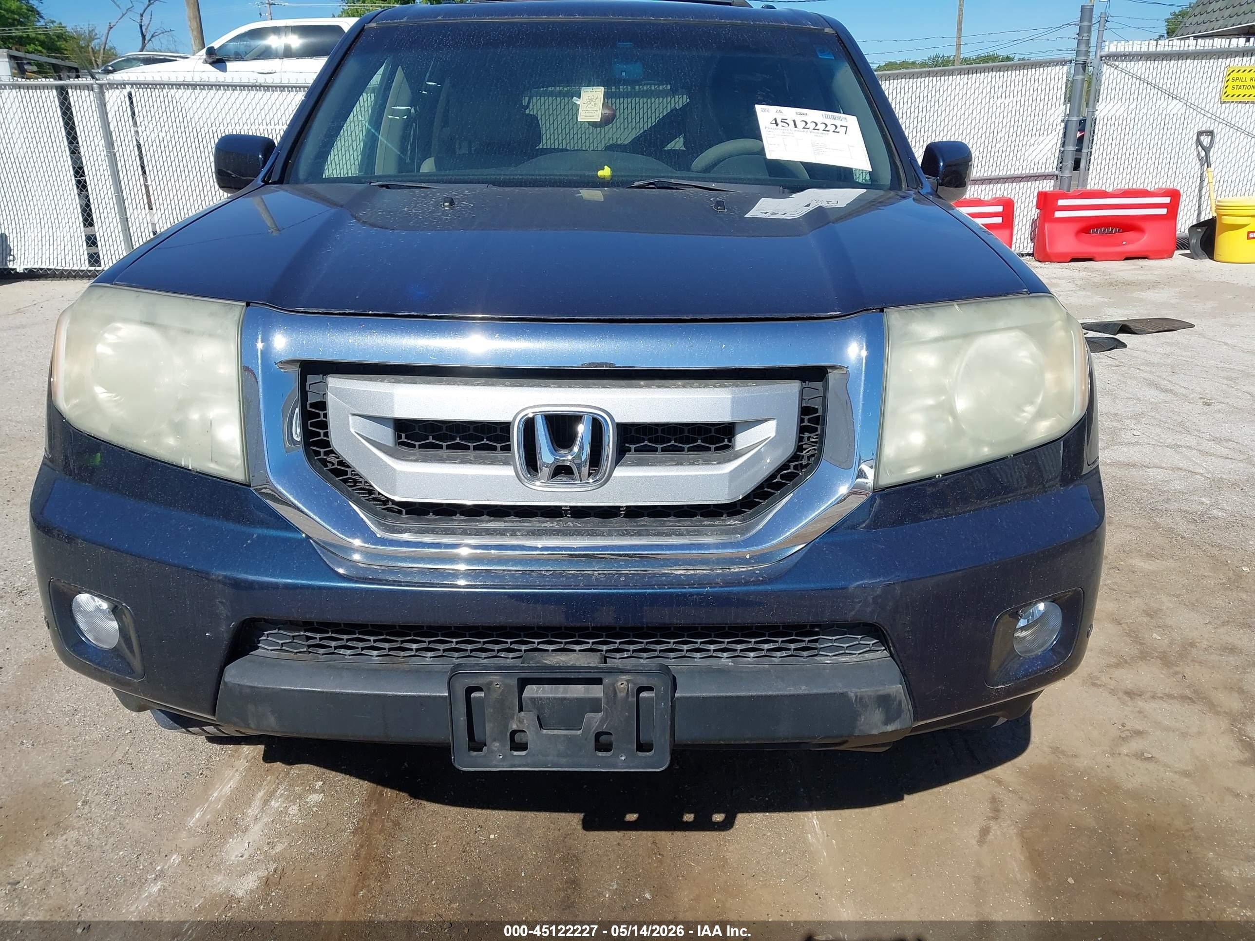 2009 Honda Pilot Touring Blue vin: 5FNYF38949B005206