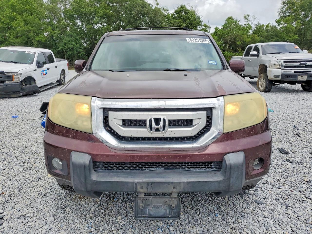 2009 Honda Pilot Touring Burgundy vin: 5FNYF38959B002346