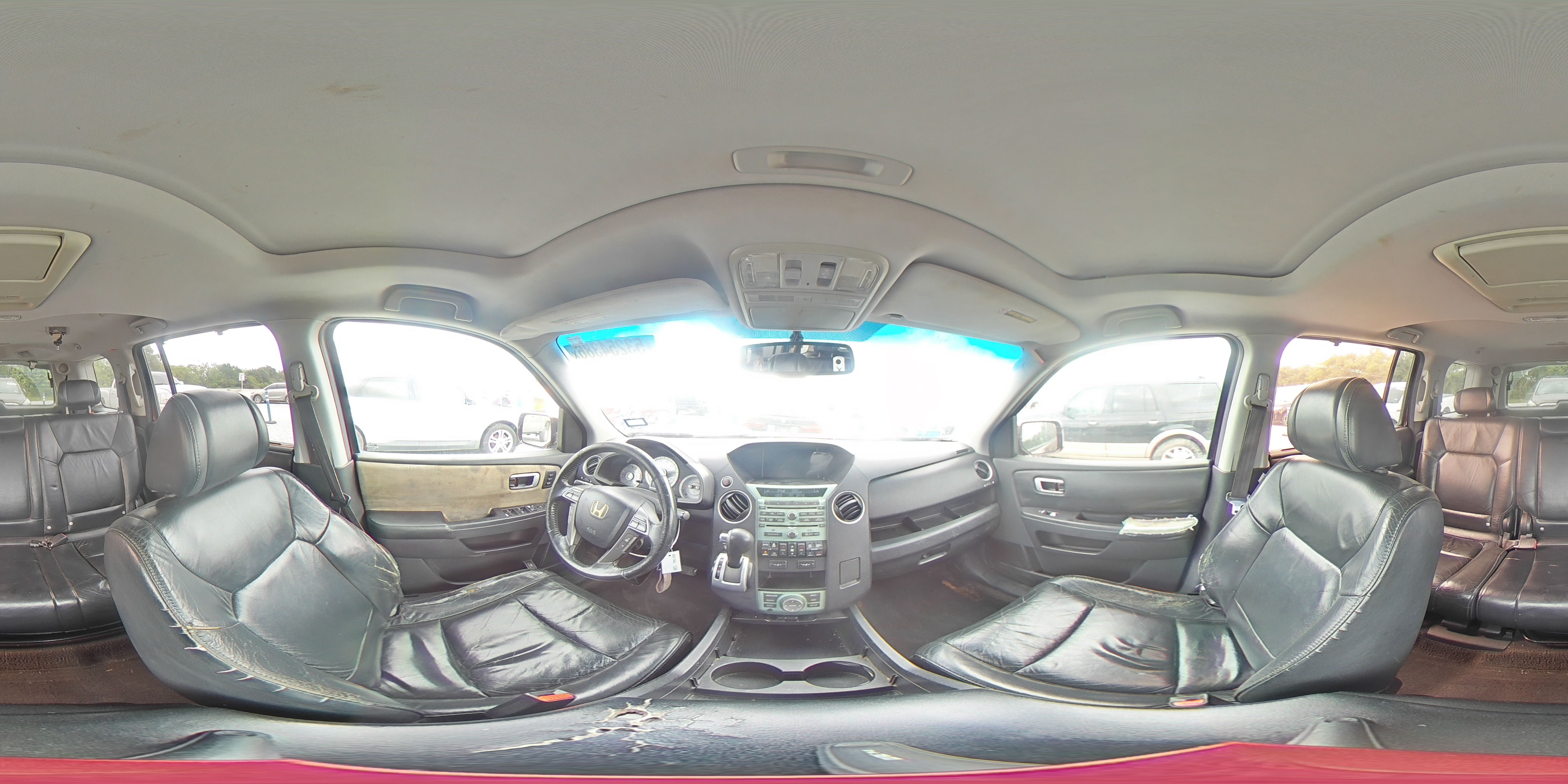 2009 Honda Pilot Touring Burgundy vin: 5FNYF38959B002346