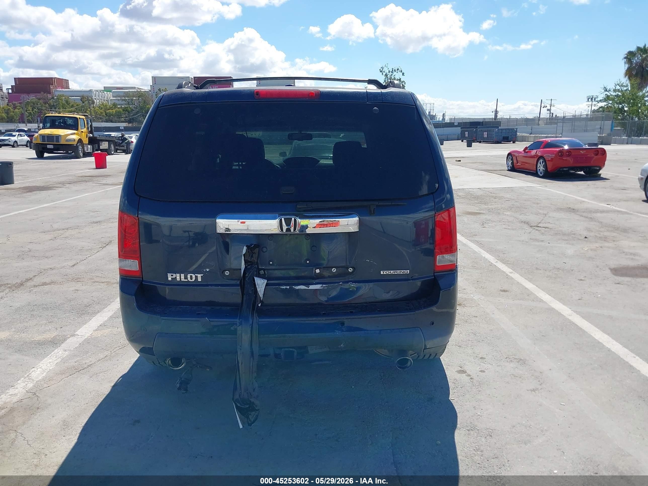 2009 Honda Pilot Touring Blue vin: 5FNYF38979B004924