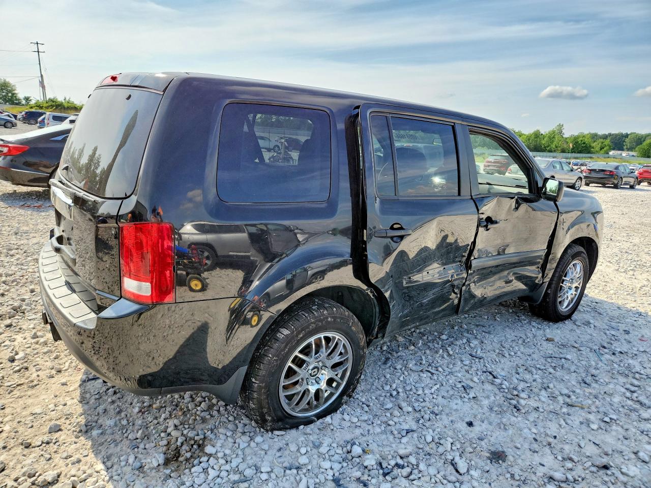 2013 Honda Pilot Lx Black vin: 5FNYF3H20DB042278
