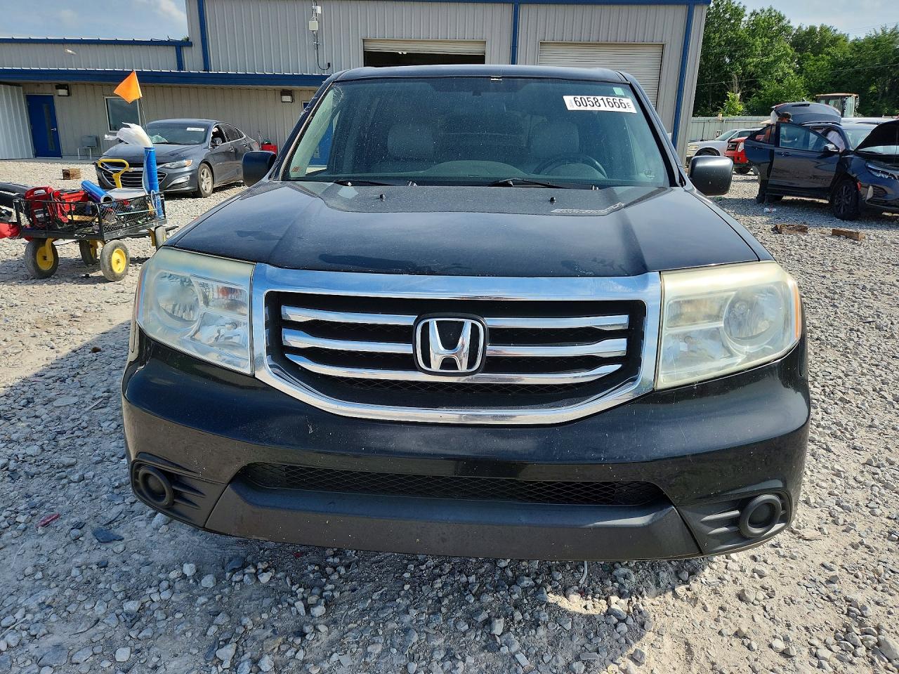 2013 Honda Pilot Lx Black vin: 5FNYF3H20DB042278