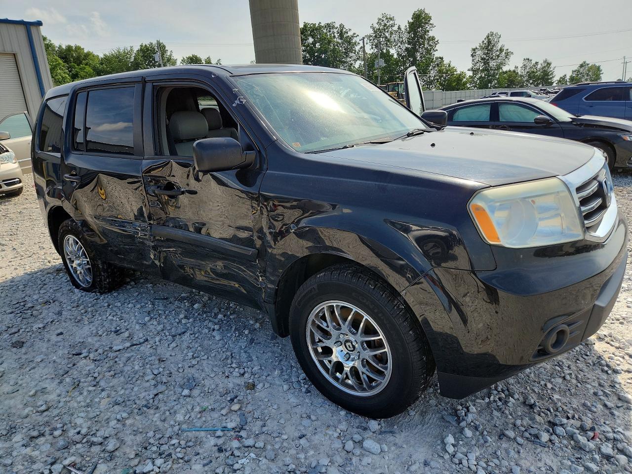 2013 Honda Pilot Lx Black vin: 5FNYF3H20DB042278