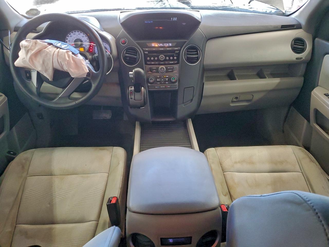 2014 Honda Pilot Lx Gray vin: 5FNYF3H20EB019844
