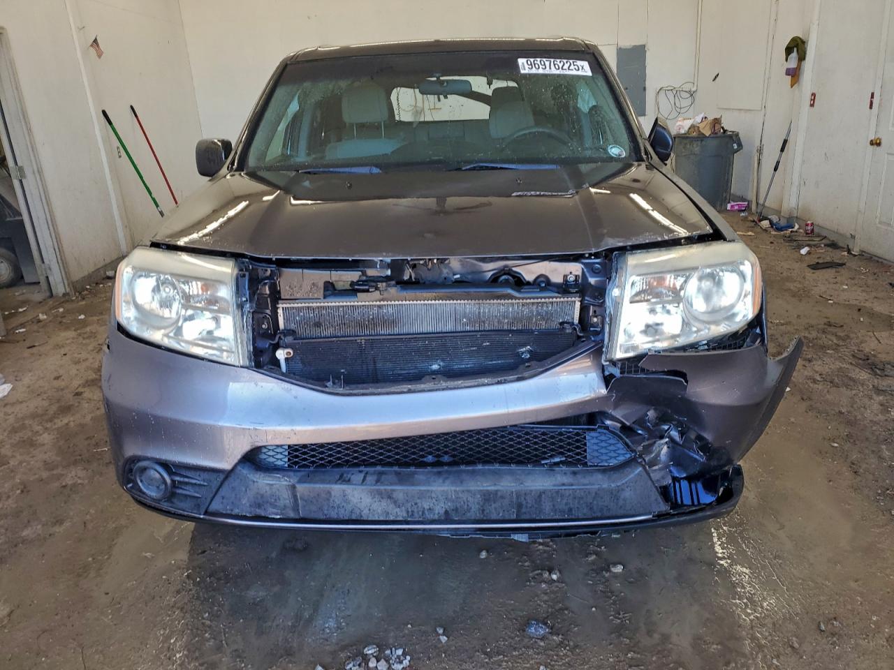 2014 Honda Pilot Lx Gray vin: 5FNYF3H20EB019844