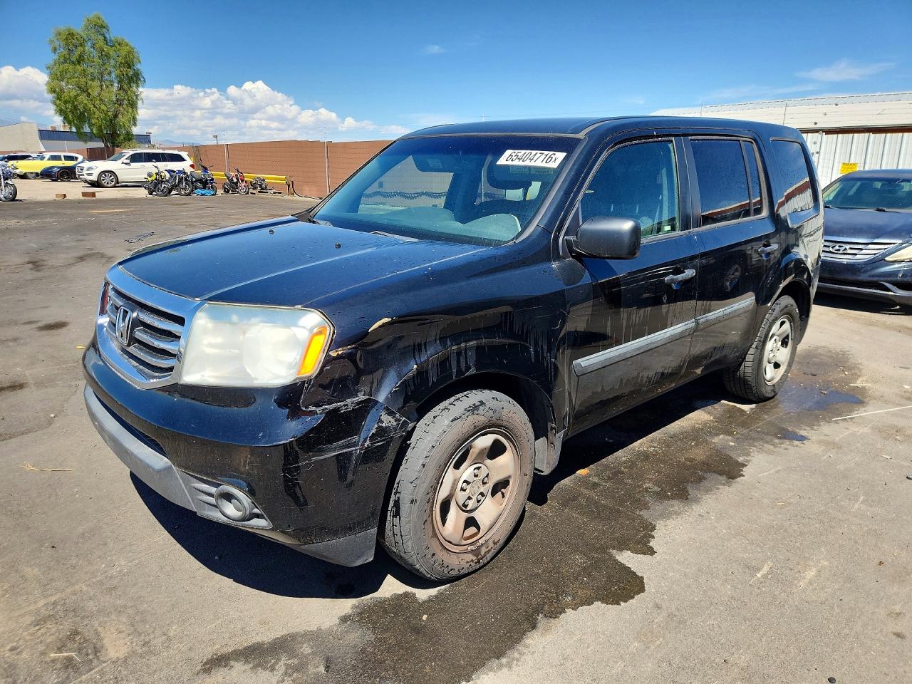2015 Honda Pilot Lx Black vin: 5FNYF3H20FB020655