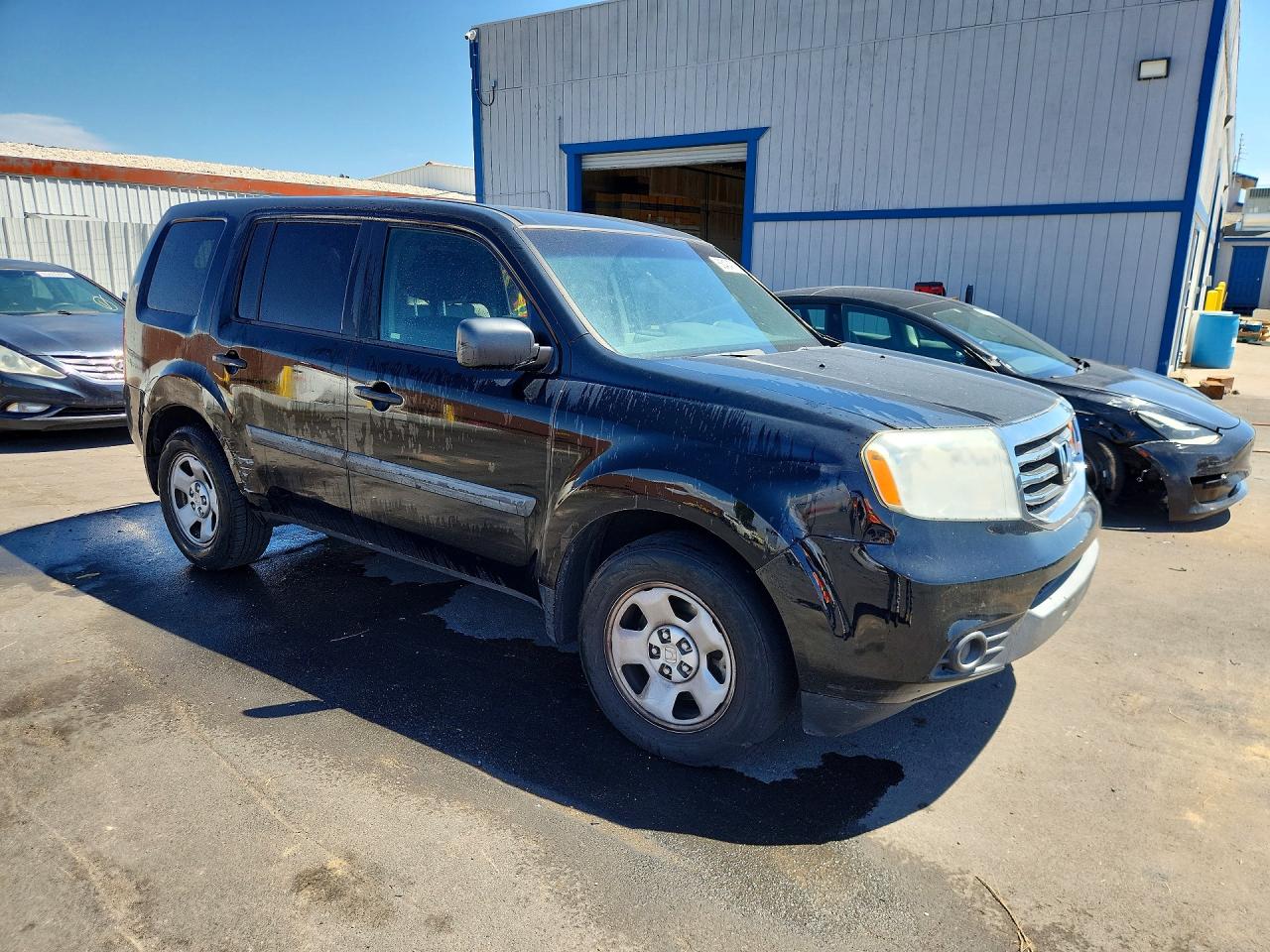 2015 Honda Pilot Lx Black vin: 5FNYF3H20FB020655