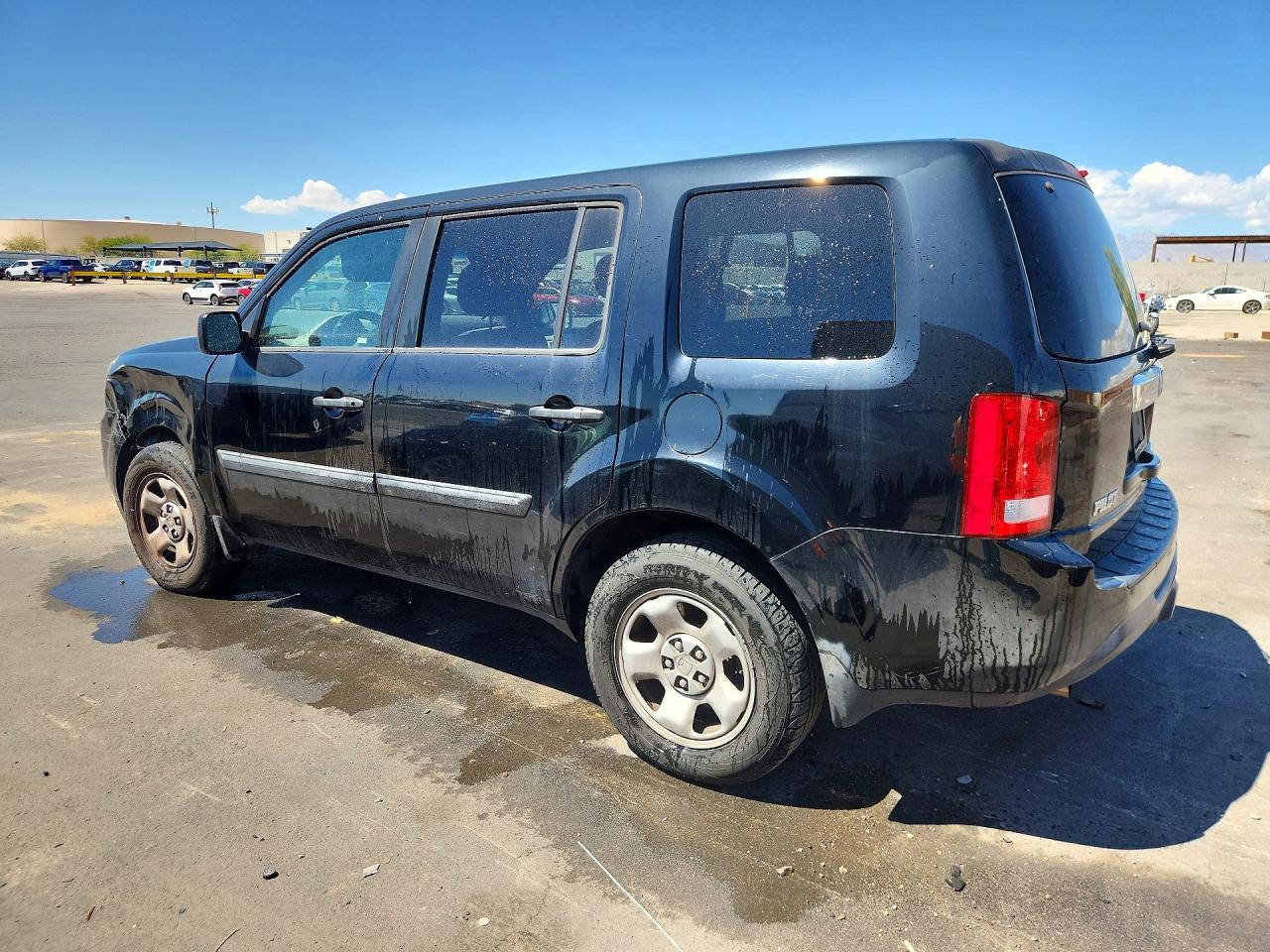 2015 Honda Pilot Lx Black vin: 5FNYF3H20FB020655