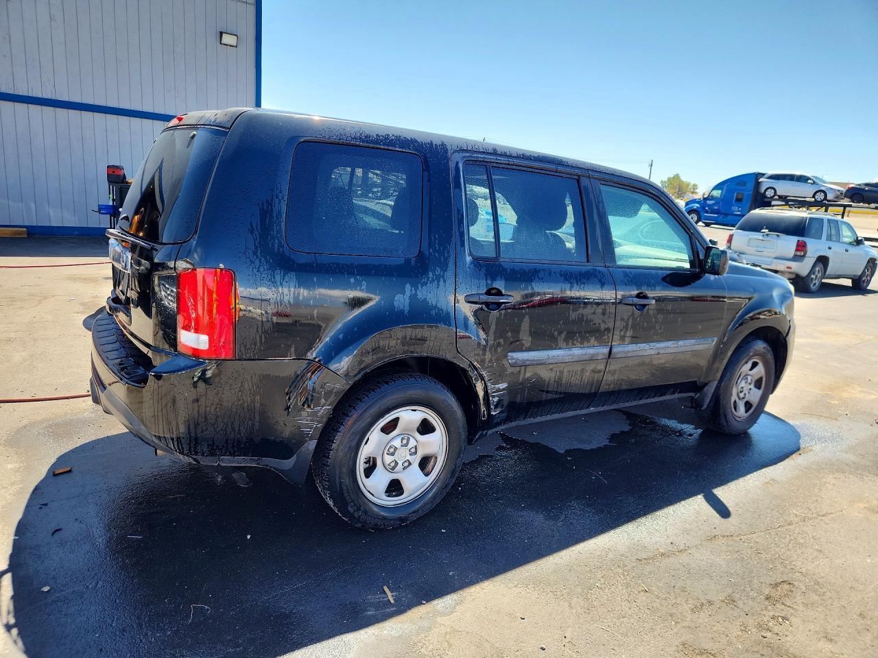 2015 Honda Pilot Lx Black vin: 5FNYF3H20FB020655