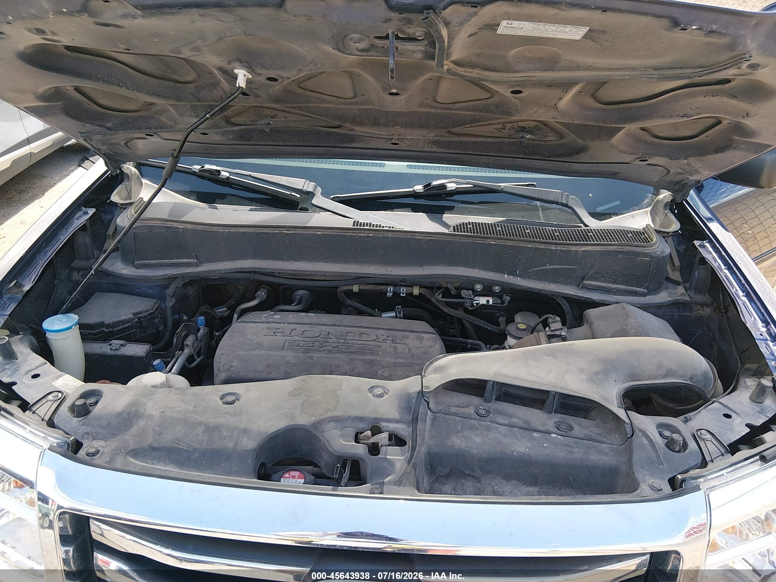 2013 Honda Pilot Lx Blue vin: 5FNYF3H21DB004560