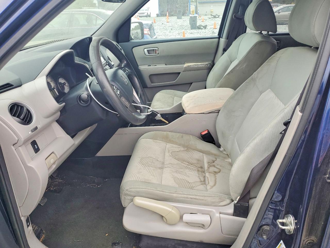 2014 Honda Pilot Lx Blue vin: 5FNYF3H21EB020274