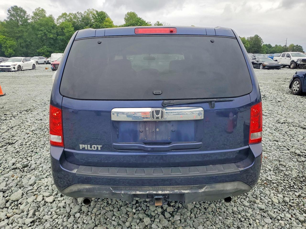 2014 Honda Pilot Lx Blue vin: 5FNYF3H21EB020274