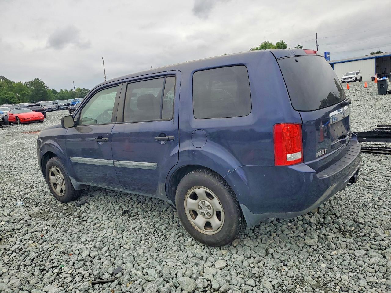 2014 Honda Pilot Lx Blue vin: 5FNYF3H21EB020274