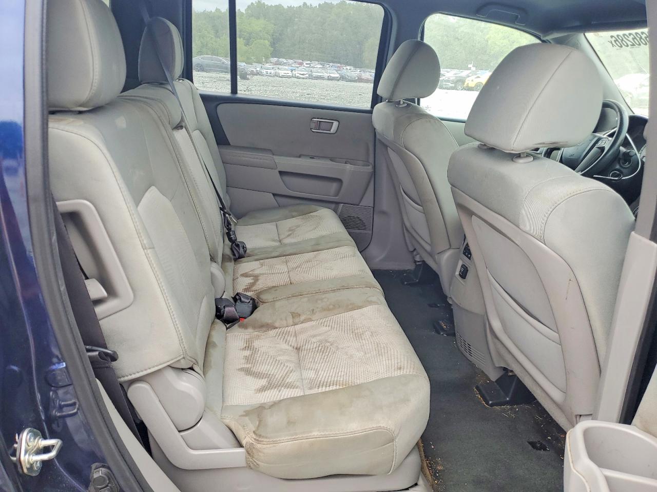 2014 Honda Pilot Lx Blue vin: 5FNYF3H21EB020274