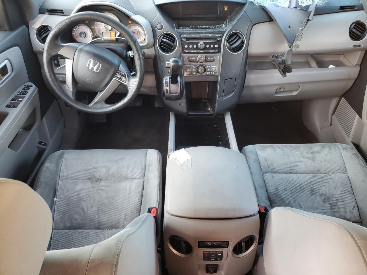 2012 Honda Pilot Lx Gray vin: 5FNYF3H22CB019468