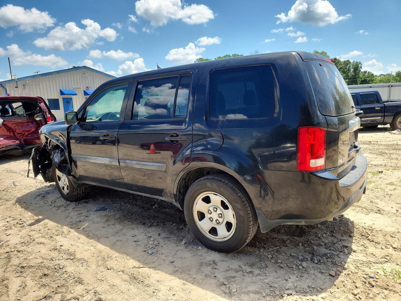 2013 Honda Pilot Lx Black vin: 5FNYF3H22DB036823