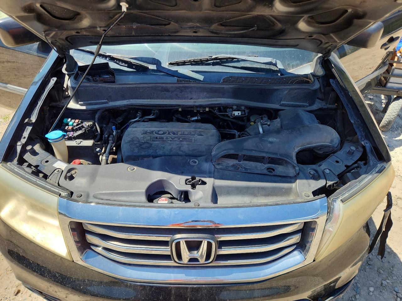 2013 Honda Pilot Lx Black vin: 5FNYF3H22DB036823