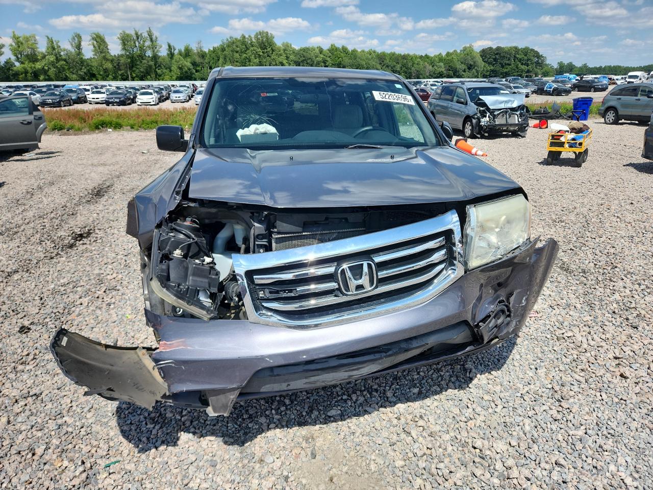 2015 Honda Pilot Lx Серый vin: 5FNYF3H22FB004120