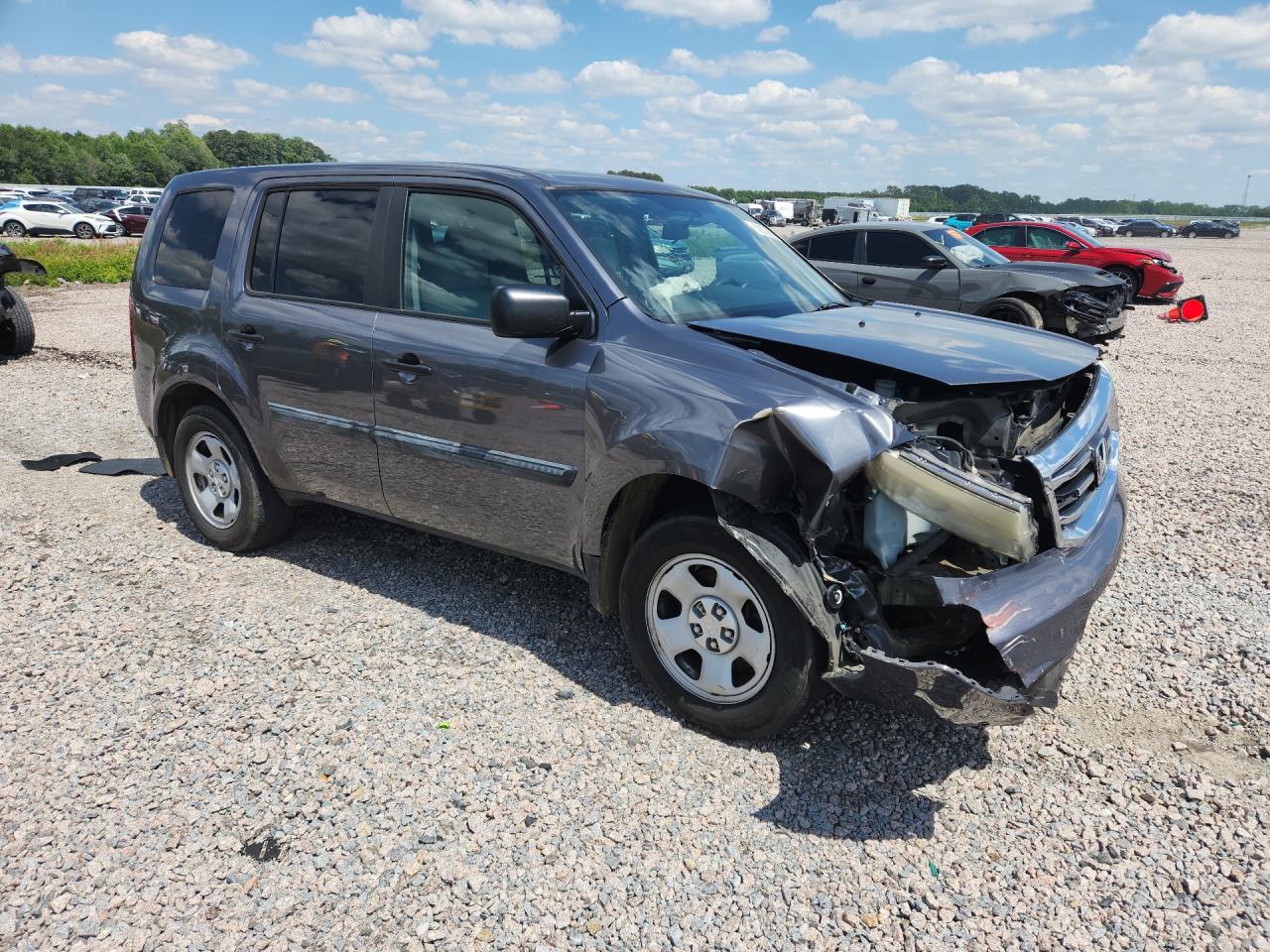 2015 Honda Pilot Lx Серый vin: 5FNYF3H22FB004120