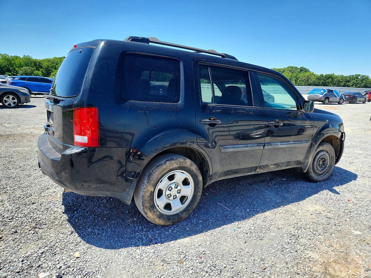 2015 Honda Pilot Lx Black vin: 5FNYF3H22FB015344