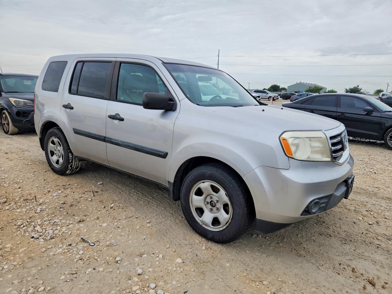 2012 Honda Pilot Lx Gray vin: 5FNYF3H23CB035422
