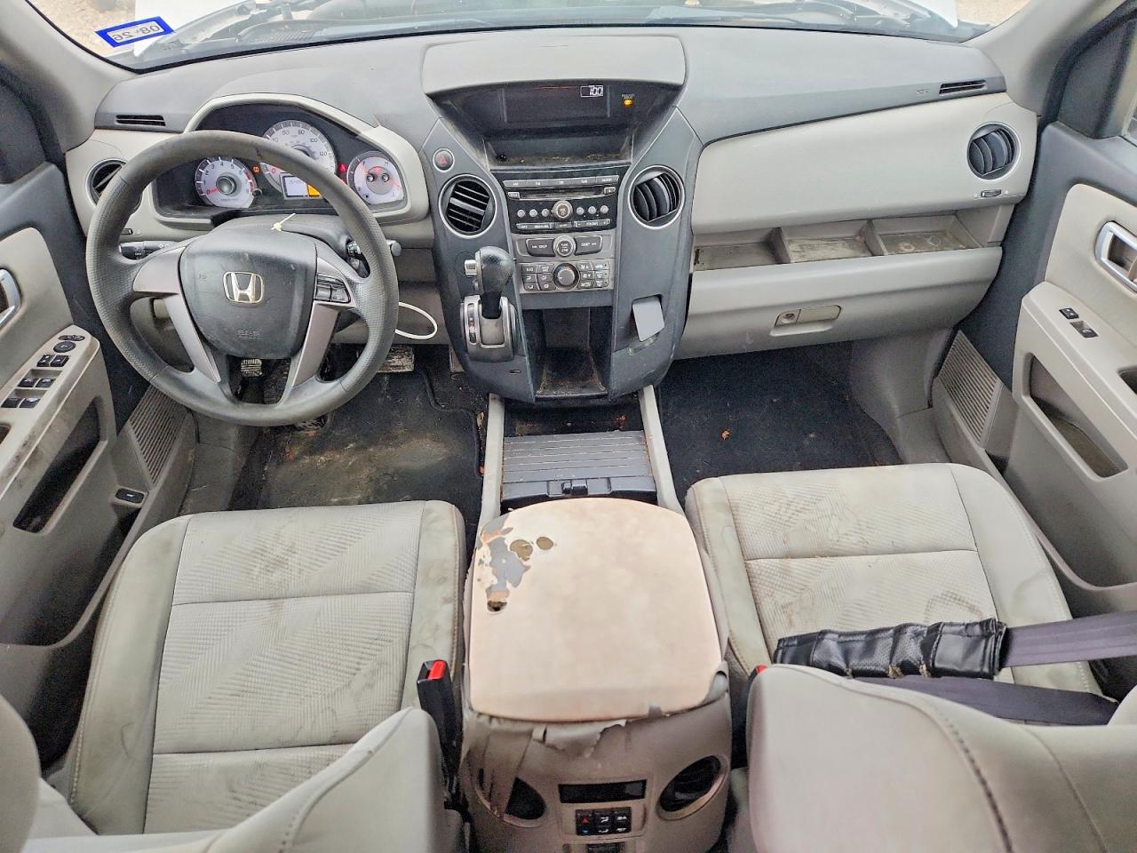 2012 Honda Pilot Lx Gray vin: 5FNYF3H23CB035422